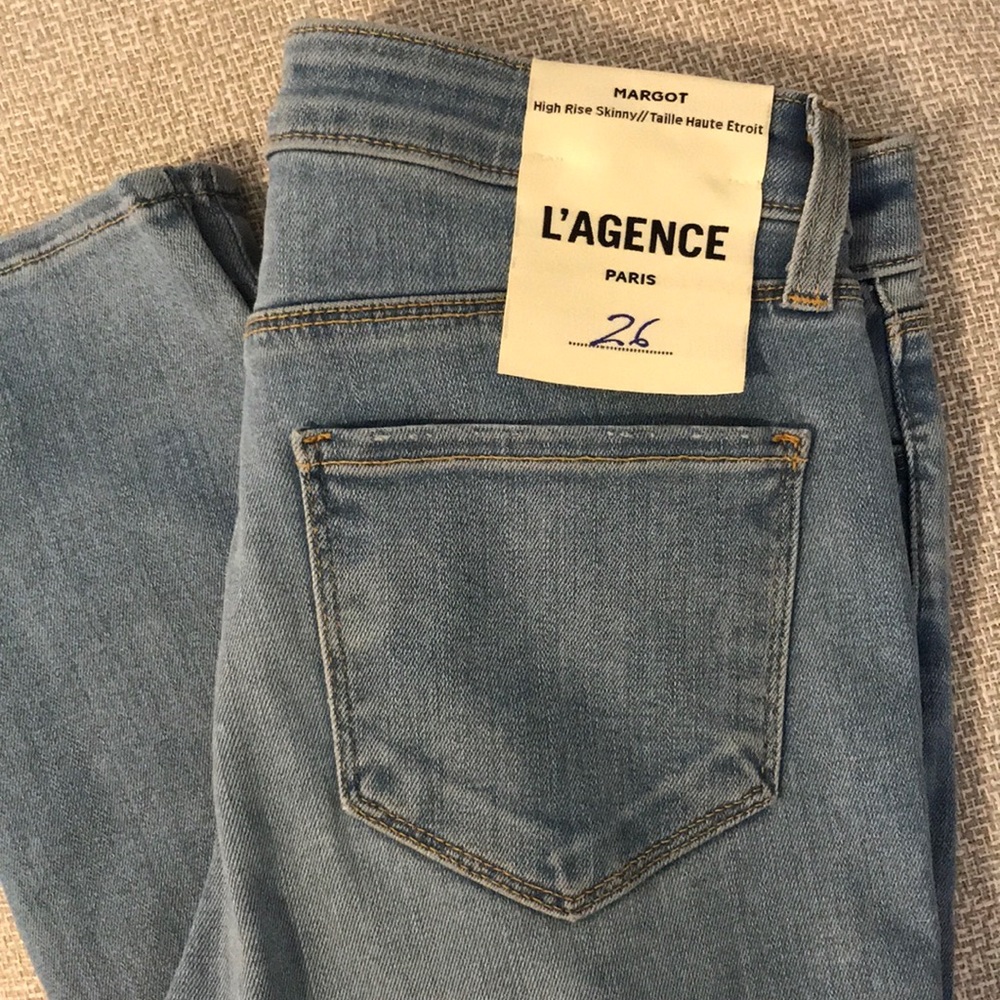 NWT L’AGENCE Margot Skinny Jeans Cascade